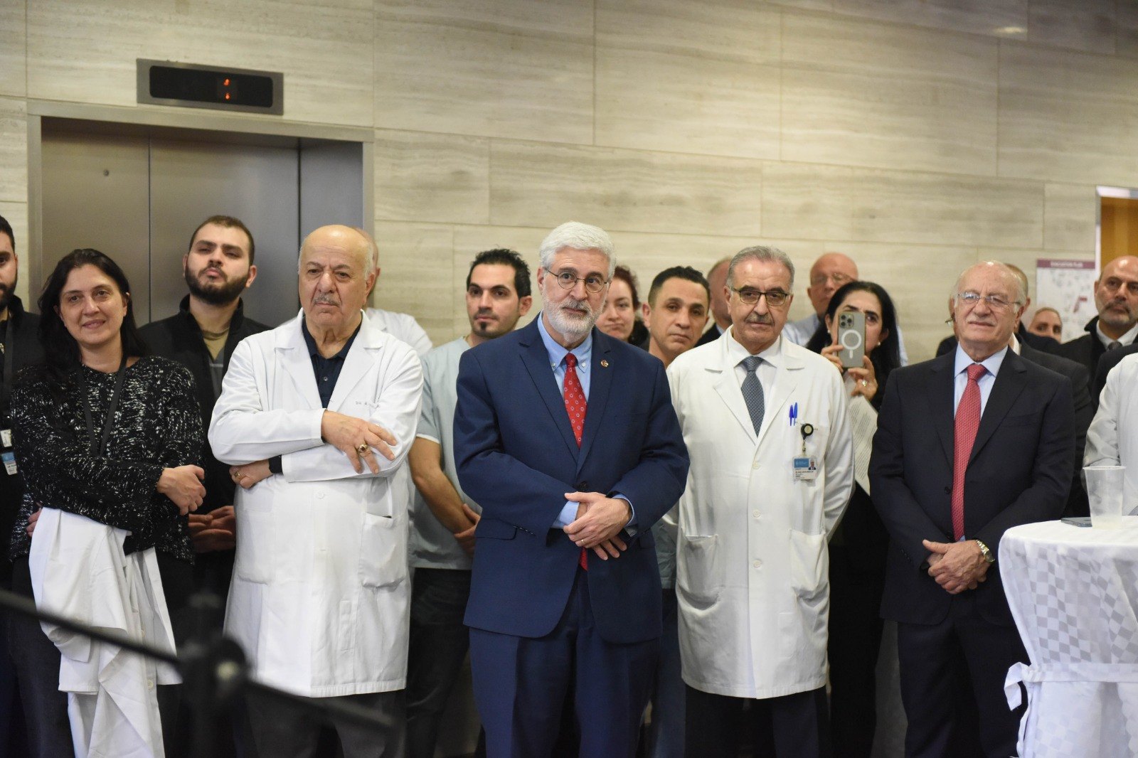 AUBMC surgical training unit inauguration: colleagues and guests, photograph 13